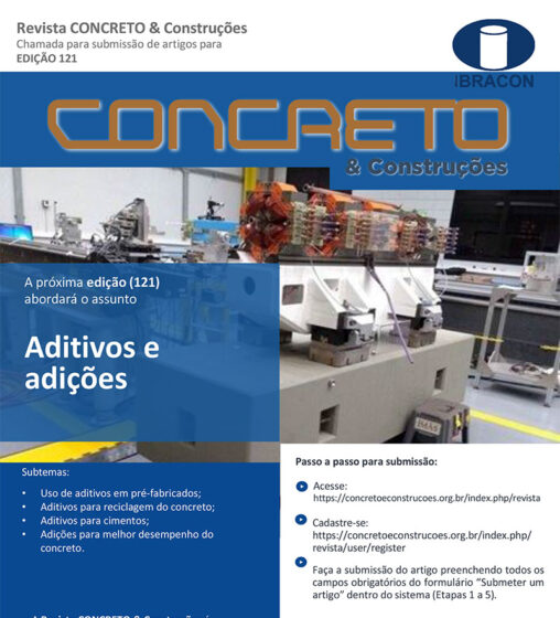 Chamada de submissão de artigos – CONCRETO & Constrções 121