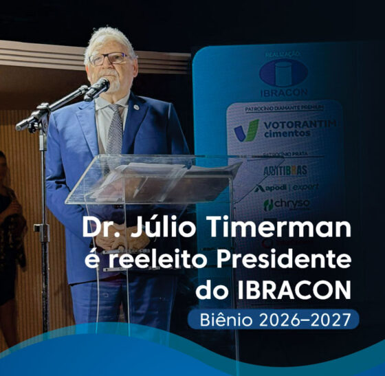 Dr. Júlio Timerman é reeleito Presidente do IBRACON