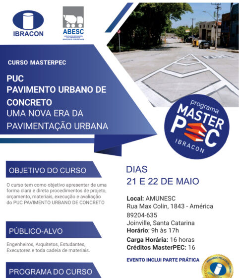 MasterPEC – PUC Pavimento Urbano de Concreto em Santa Catarina