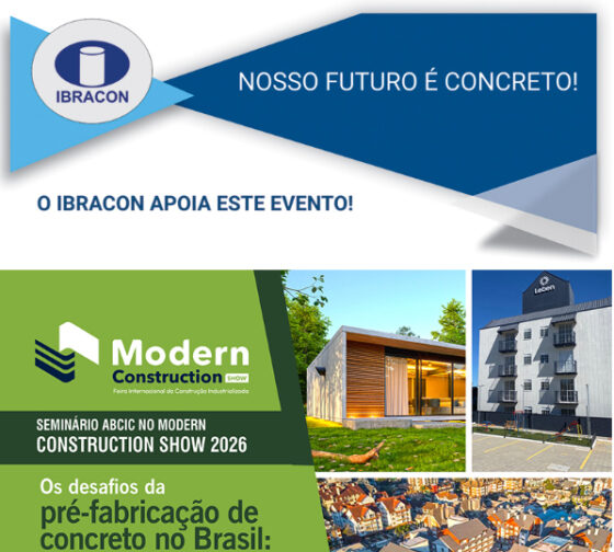 IBRACON apoia – Seminário Abcic | Modern Construction Show